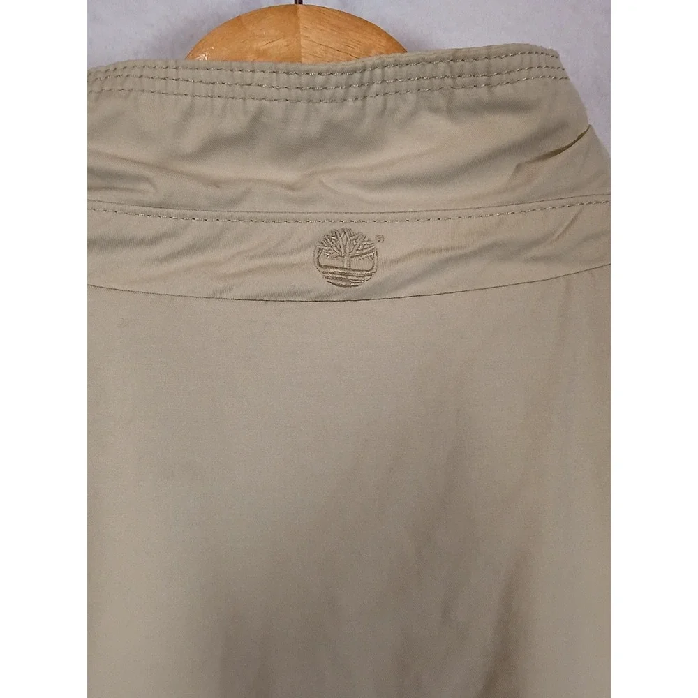 Gorpcore Timberland Mens XXL Beige Cotton Blend Full Zip Windbreaker Jacket
